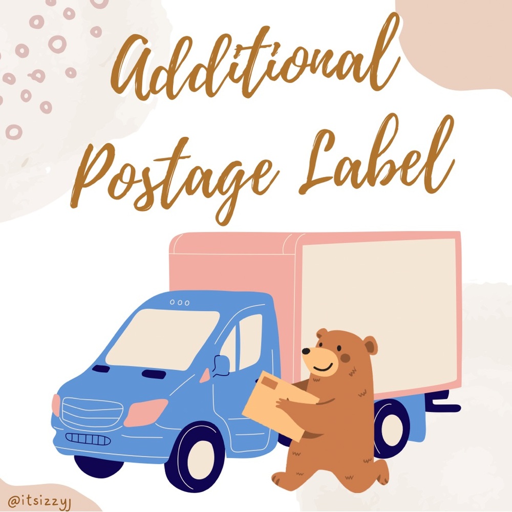 Additional Postage Label (for packages over 5 lbs)